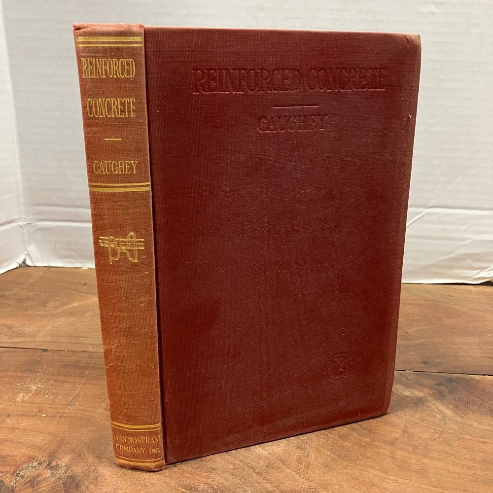Reinforced Concrete Robert Caughey 1936 1st Edition Structural Engineering Book